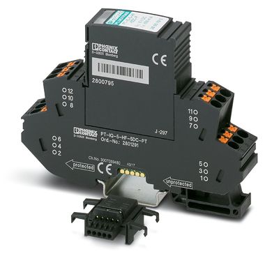4 poli 2801291 PT-IQ-5-HF-5DC-PT Protettore da sovratensione per 24 V di tensione nominale CC