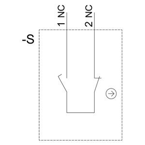1NC1MC Montaggio frontale del terminale a vite modulo di contatto SIRIUS ACT PLC 3SU1400-1AA10-1HA0