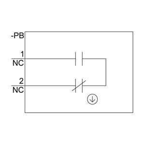 1NC1MC Montaggio frontale del terminale a vite modulo di contatto SIRIUS ACT PLC 3SU1400-1AA10-1HA0