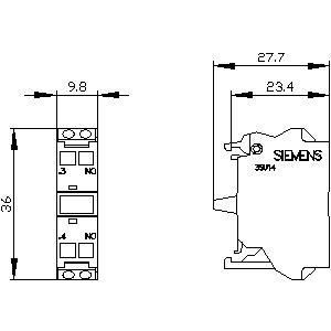 PLC 3SU1400-1AA10-3BA0 Modulo di contatto SIRIUS ACT per il montaggio frontale e le applicazioni 1NO
