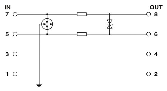 24 V DC 2804610 LIT 1X2-24 Protezione da sovratensioni 2 Sistema di protezione da poli