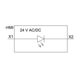 PLC 3SU1401-1BB40-1AA0 SIRIUS ACT Modulo LED con montaggio anteriore e terminale a vite