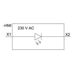 PLC 3SU1401-1BF20-1AA0 Modulo LED SIRIUS ACT con montaggio frontale e terminale a vite