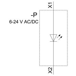 SIRIUS ACT PLC 3SU1401-1BG20-1AA0 Modulo LED con montaggio frontale e terminale a vite