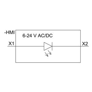 SIRIUS ACT PLC 3SU1401-1BG20-1AA0 Modulo LED con montaggio frontale e terminale a vite