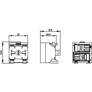 Modulo terminale PLC 3SU1401-1MC60-1CA1 SIRIUS ACT PROFINET con LED 2DI in bianco