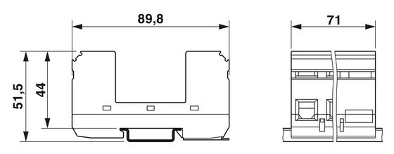 VAL-MS/3 1-BE Tipo 2 Base protettiva contro le sovratensioni con 1 polo e tensione nominale 2838885