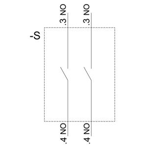 3 posti A SIRIUS ACT Holder e modulo di plastica 3SU1500-1AA10-1NA0