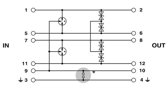 5V di corrente continua PT 4-5DC-ST Protector di sovratensione con progettazione a 4 poli