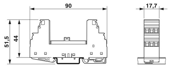 2839224 PT 2X2 F-BE Tipo 2 Protezione da sovratensioni Base 1 polo Perfetto per le vostre esigenze