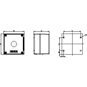 3SU1801-0AA00-0AA2 Cassa per dispositivi di comando personalizzabile