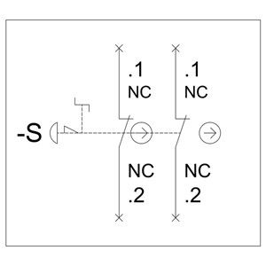 Confezione per dispositivi di comando PLC 3SU1801-0NB00-2AC2 pulsante di arresto di emergenza a funghi
