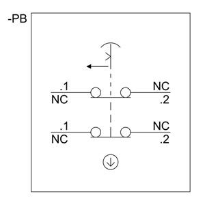 Confezione per dispositivi di comando PLC 3SU1801-0NB00-2AC2 pulsante di arresto di emergenza a funghi