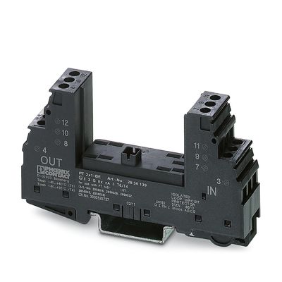 1 Polo 2856139 PT 2X1-BE Base protettore di sovratensione ideale per applicazioni a corrente alternata a 24 V