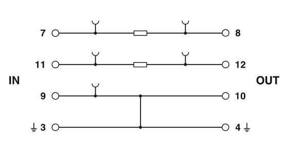 1 Polo 2856139 PT 2X1-BE Base protettore di sovratensione ideale per applicazioni a corrente alternata a 24 V