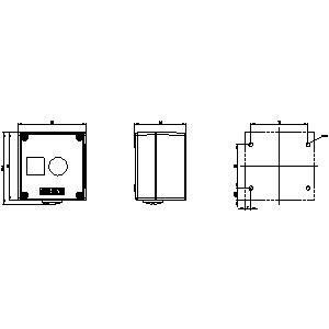 PLC 3SU1851-0AA00-0AB1 Cassa di metallo resistente per dispositivi di comando rotondi da 22 mm