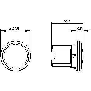 PLC 3SU1900-0FA10-0AA0 SIRIUS ACT accessori di plastica nero a chiusura cieca