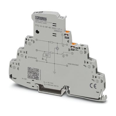 12 V DC TTC-6-3-HF-M-UT-I Protezione da sovratensioni 2 poli Protezione a lunga durata