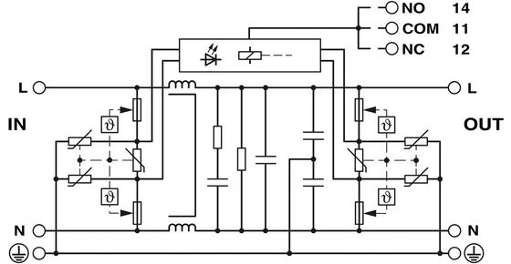2856702 SFP 1-20/120AC Dispositivi di protezione contro le sovratensioni da filtro EMC per apparecchiature ad alta tensione