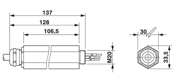 24 V DC Surge Protector 2880668 S-PT-1X2 con prestazioni di protezione da sovratensioni a 3 poli