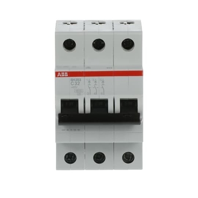 MCB SH203-C32 Interruttore di circuito in miniatura 3P C 32A Voltaggio nominale 220