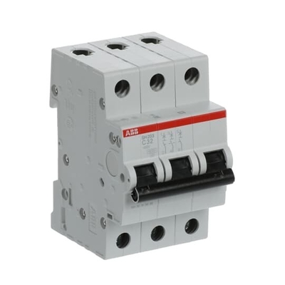 MCB SH203-C32 Interruttore di circuito in miniatura 3P C 32A Voltaggio nominale 220