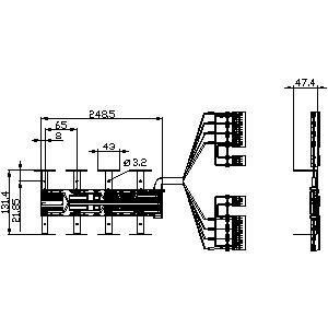 3KC9831-3 Accessori e ricambi Kit di alimentazione per 3KC ATyS g ATSE 630A 4 poli