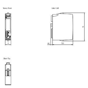 Siemens 6ES7132-6BH00-0AA0 Modulo di uscita digitale SIMATIC ET 200SP DQ 16x 24VDC/0 5A di base