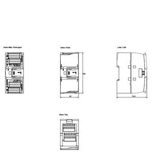 Moduli di ingresso analogici avanzati 6ES7231-4HF32-0XB0 SM 1231 AI per automazione industriale