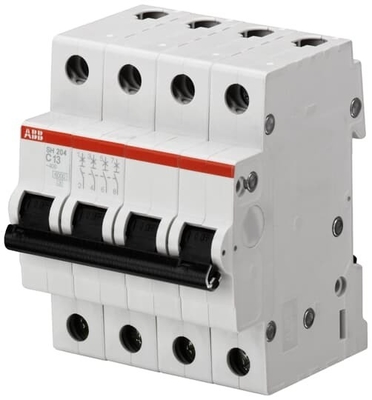 MCB SH204-D3 Interruttore in miniatura di corrente nominale 3A 4P D 3A con capacità di rottura