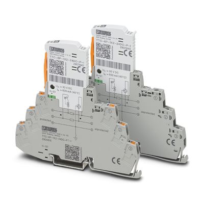 24V DC 2-pole TTC-6P-1X2-24DC-PT-I protettore da sovratensioni per applicazioni industriali