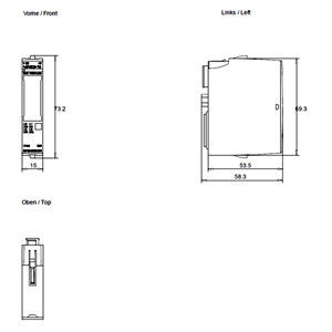 PLC 6ES7136-6DB00-0CA0 F-DQ HF 4x24VDC/2A Modulo elettronico per automazione industriale