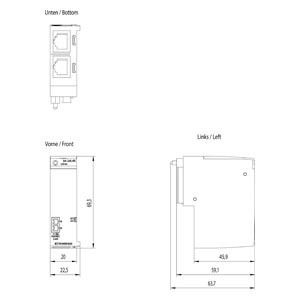 6ES7193-6AR00-0AA0 ET 200SP BusAdapter RJ45 Host Bus Adapter per integrazione senza soluzione di continuità