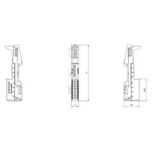 Siemens 6ES7193-6BP00-0DA1 ET 200SP BaseUnit BU15-P16 A0 2D/T Progettato per uso industriale
