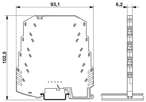 Numero di polo 2 2804649 LIT LIT 4X1-24 Phoenix Contact Surge Protector per 24V DC