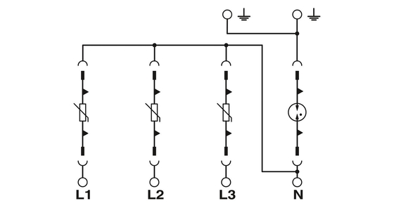 2858564 VAL-MS 320/3 1 Protezione da sovratensioni di tipo 2 per 4 poli 230 V AC a Phoenix Contact