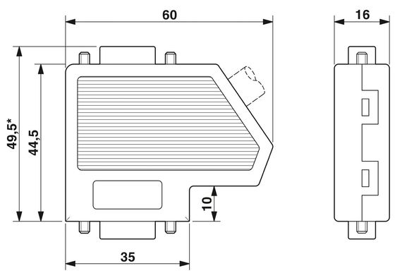SUBCON-PLUS-PROFIB 2744348 Phoenix Contact D-SUB Bus Connector per la comunicazione a velocità