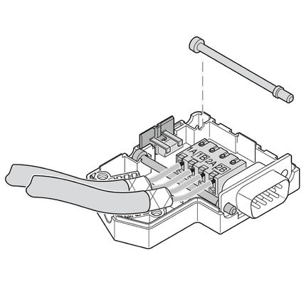 SUBCON-PLUS-PROFIB 2744348 Phoenix Contact D-SUB Bus Connector per la comunicazione a velocità