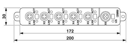 2700200 Phoenix Contact FL SWITCH 1605 M12 Interruttore Ethernet industriale per l'automazione