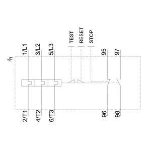 Relaio di tensione teorico sigillato 3RU6126-4DB1 per la protezione del motore Dimensione S0 34-40A Classe 10