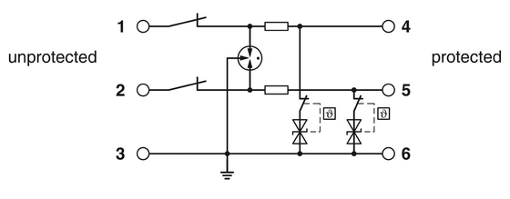 TTC-6-3-HF-M-12DC-PT-I protettore di sovratensione con contatto Phoenix per 12 V di tensione nominale continua
