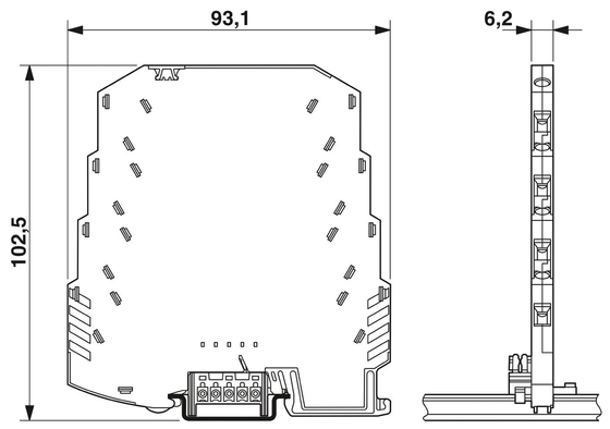 24V DC 2-pole Surge Protector 2804678 LIT 4-24 per la soppressione delle onde di contatto Phoenix