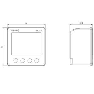7KM PAC3220-1BA01-1EA0 Display standard per il monitoraggio della potenza