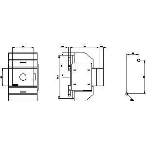 3KD0230-2KG20-3 Dispositivi di base di disconnessione dell'altare del interruttore 3 poli BG 01 3KD0 Dimensione del telaio 1