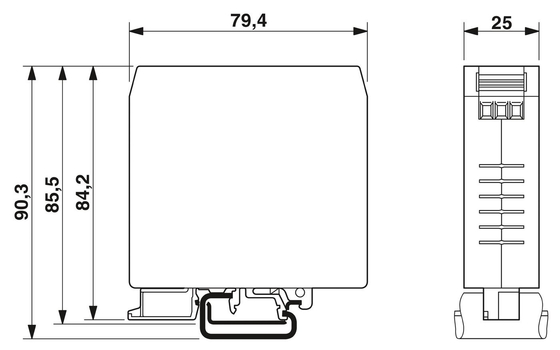 240V AC L-N 50Hz 60Hz Frequenza nominale del centro filtro EMC per il contatto Phoenix NEF 1-3