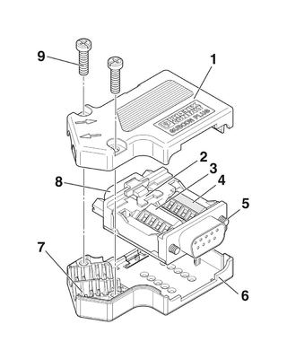 2708999 SUBCON-PLUS-CAN/SC2 Phoenix Contact D-SUB Bus Connector per una facile installazione