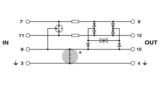 5V DC PT 3-PB-ST Phoenix Contact Surge Protector Plug Numero di polo 1 Voltaggio nominale