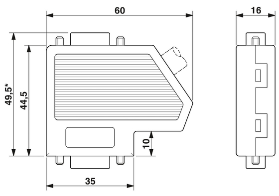 Professional SUBCON-PLUS-PROFIB 2744348 Phoenix Contact D-SUB Bus Connector per il settore industriale