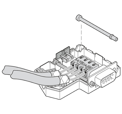 Professional SUBCON-PLUS-PROFIB 2744348 Phoenix Contact D-SUB Bus Connector per il settore industriale