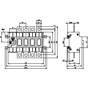 PLC 3KD3840-0NE10-0 SENTRON Disconnettori per interruttori a asse per dispositivi di base fino a 1600 A